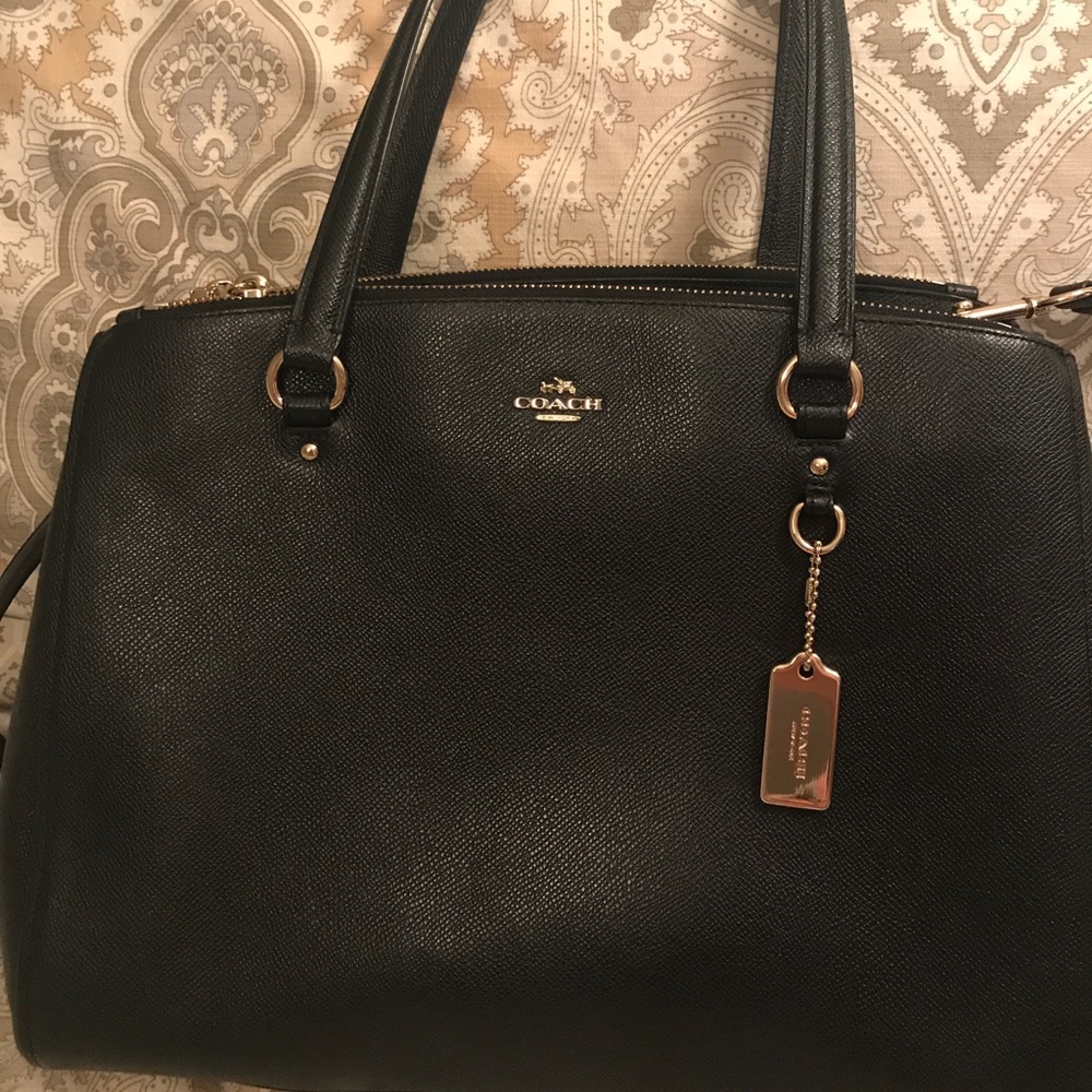 Authentic Black Coach Crossbody Bag